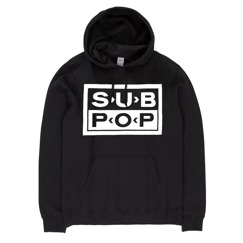 SUB POP / Logo Black Pullover Hoodie